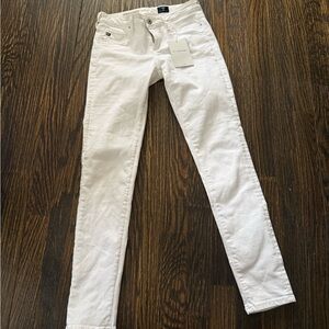 AG Adriano Goldschmied Women's Cream Skinny Jeans